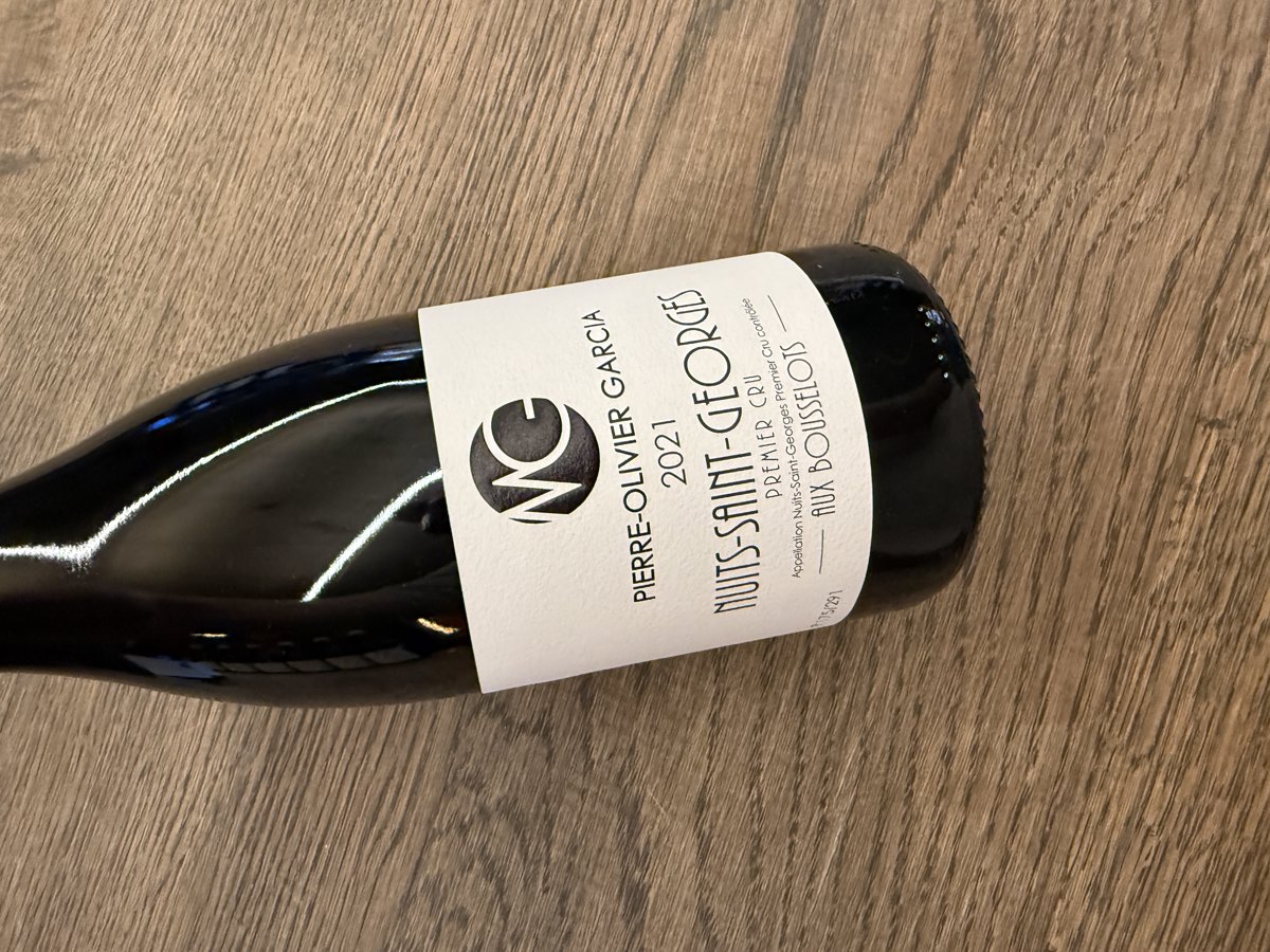 PIERRE OLIVIER GARCIA NUITS SAINT GEORGES 1ER CRU AUX BOUSSELOTS 2021